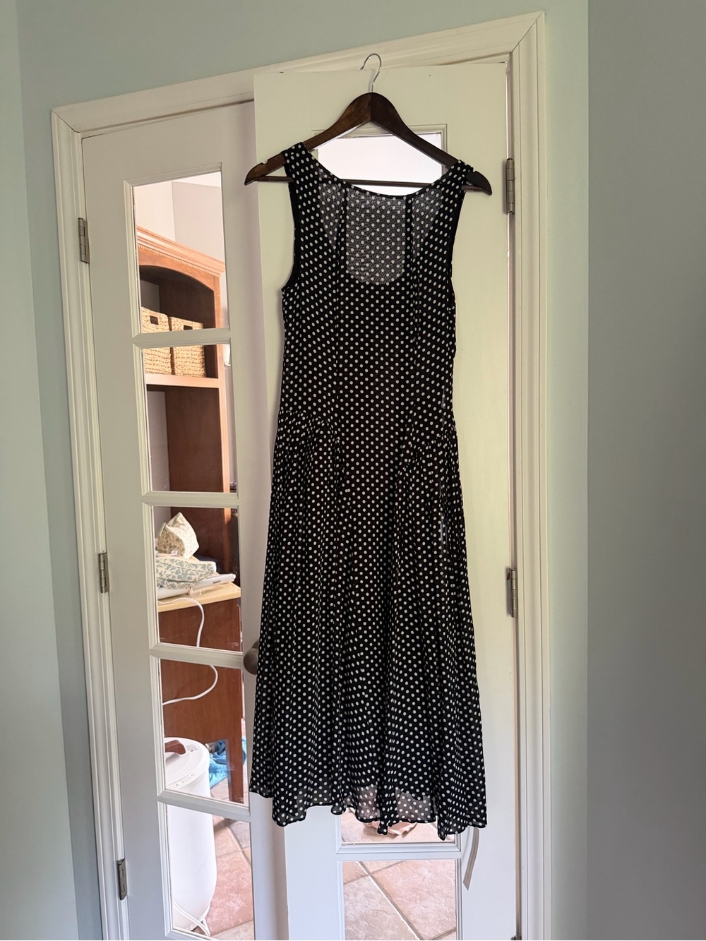 Never Worn Reformation Anelis Dress in the colorway "Caviar Dot